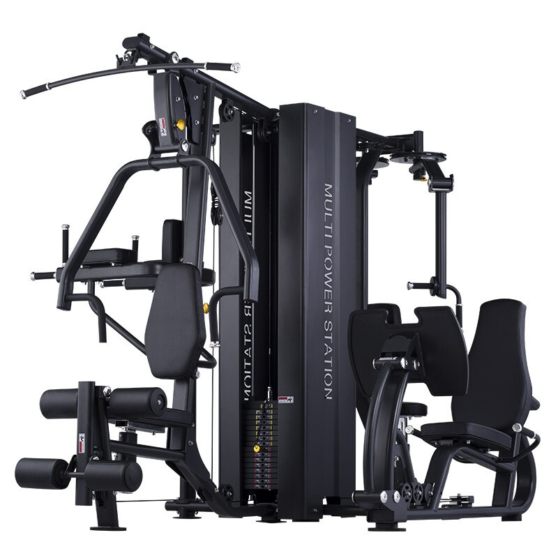 澳沃綜合訓(xùn)練器械四人站G158 健身房力量健身器材 組合多功能健身器材商用